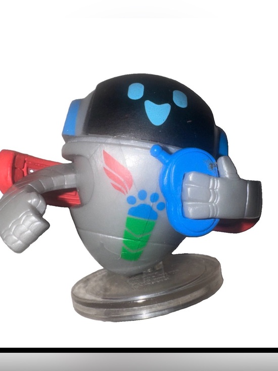Other - Kids Gray & Black Robot Figure Toy with Blue Headset